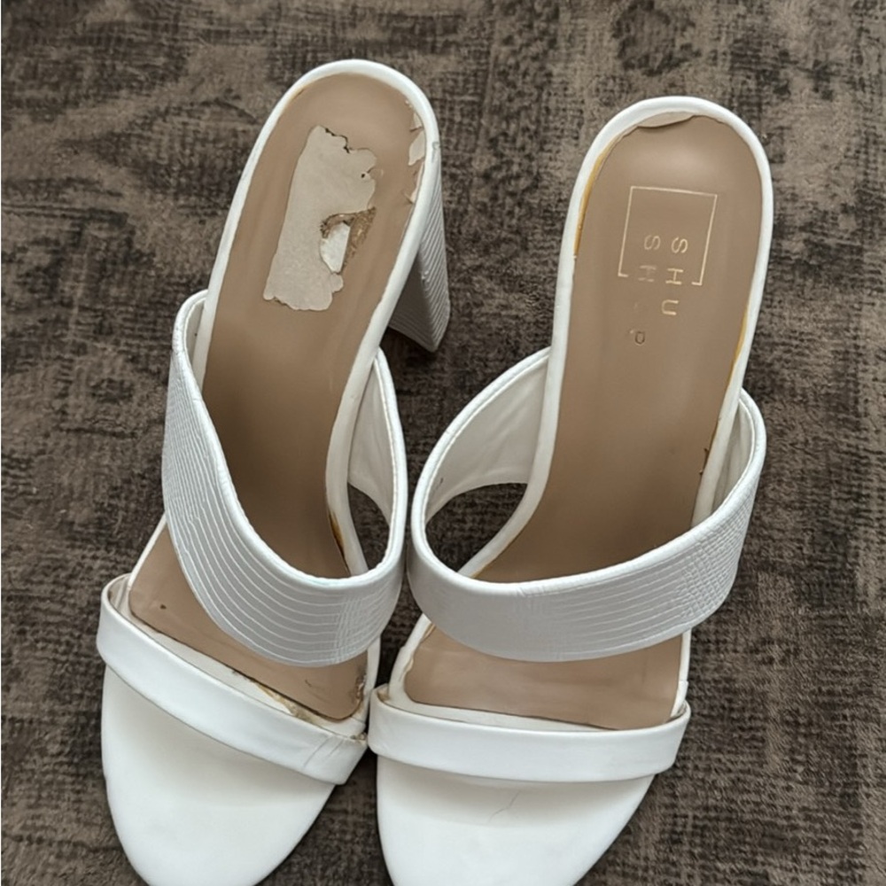 ShuShop Elegant White Heels for Women
